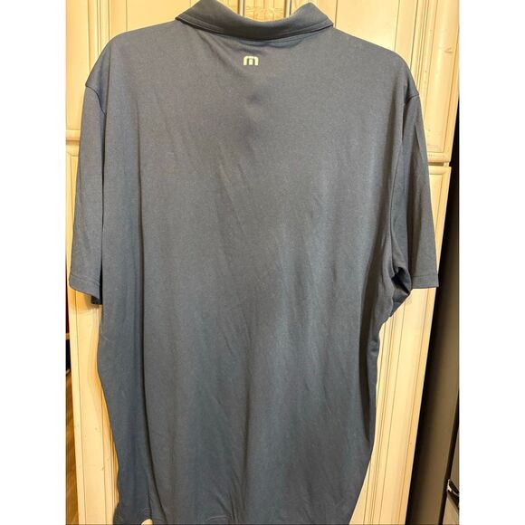 NWT Travis Mathew Mens Short Sleeve Performance Golf Polo Shirt Blue Size 2XL - Picture 3 of 11